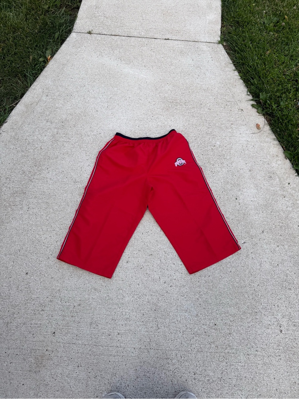 Y2K Red Oak Ohio State Capri Track Pants